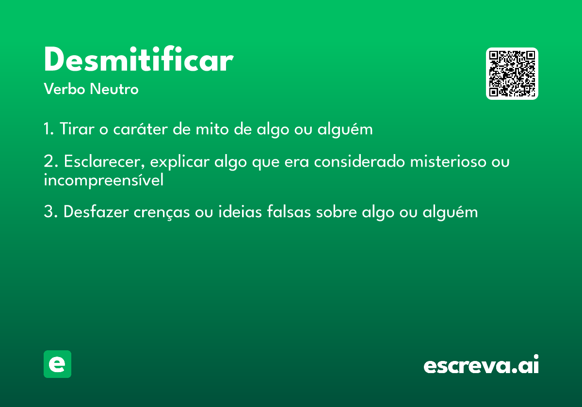 desmitificar