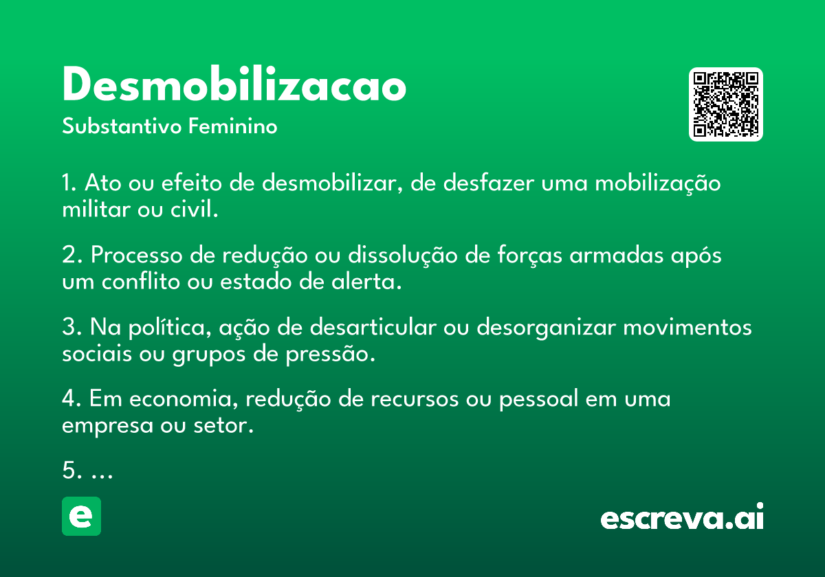 desmobilizacao