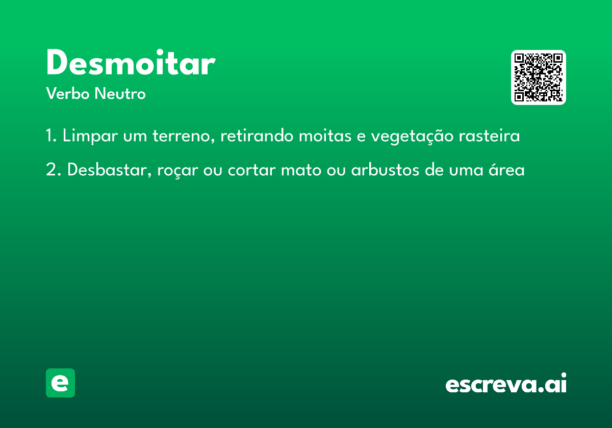 desmoitar