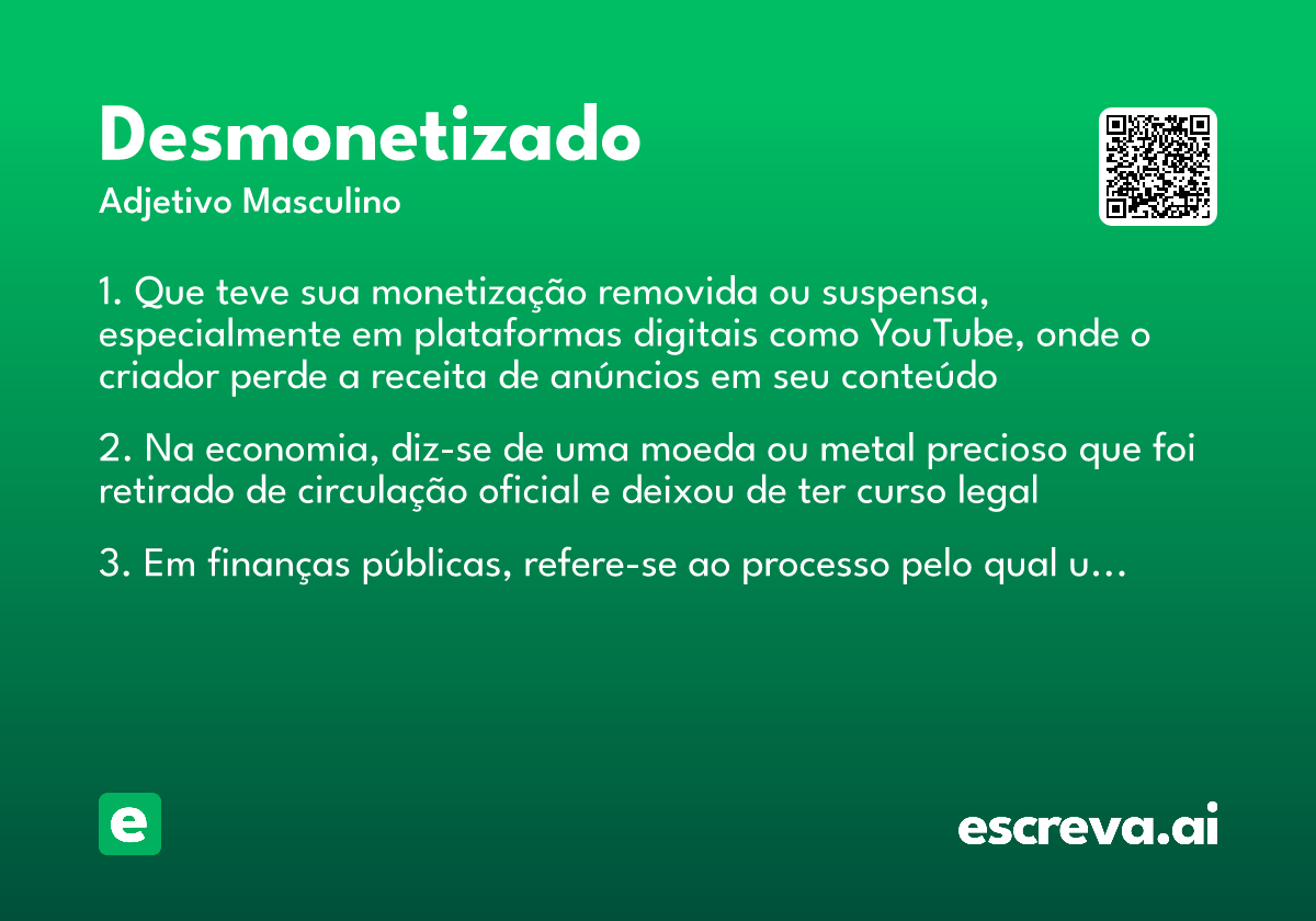 desmonetizado