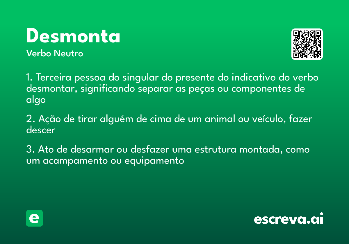 desmonta