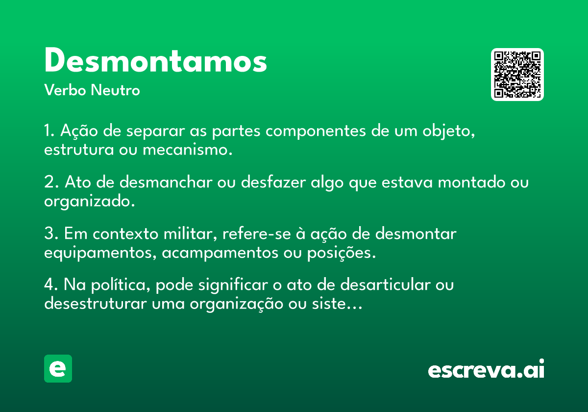 desmontamos