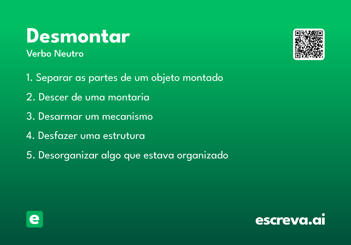 desmontar