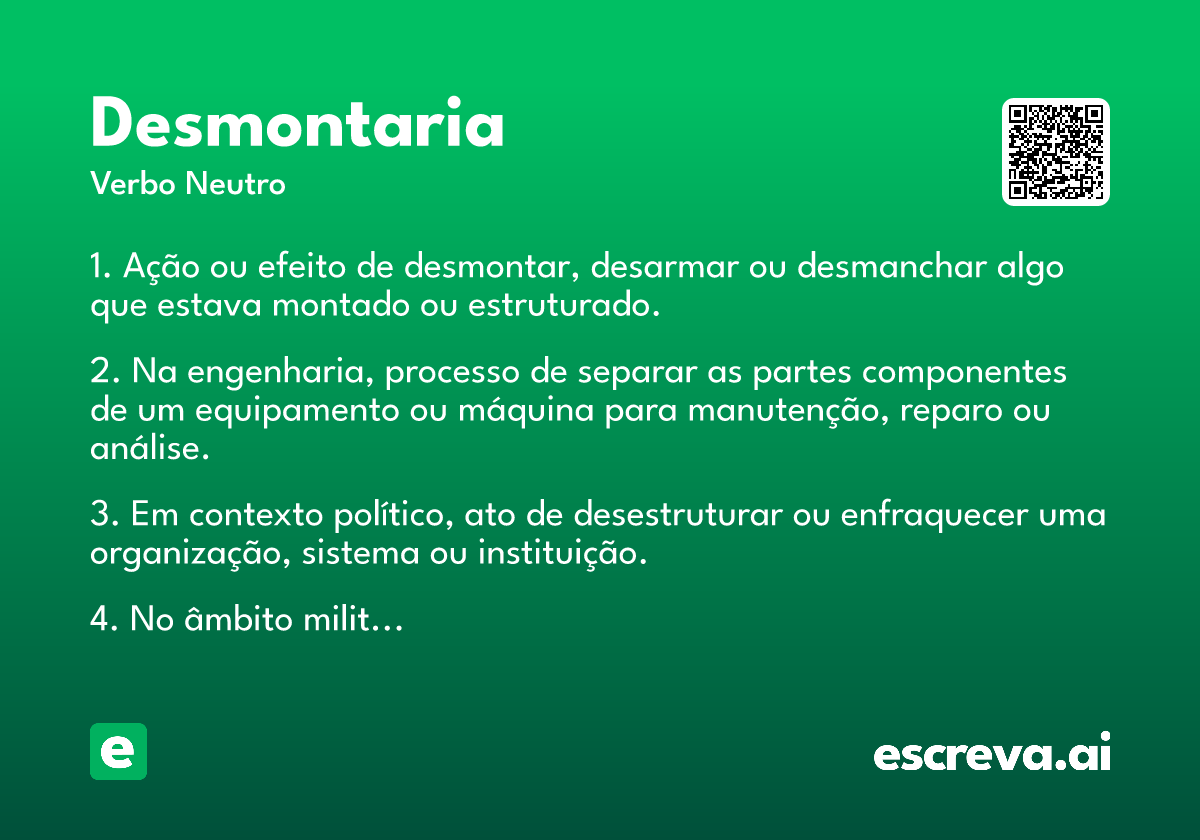 desmontaria