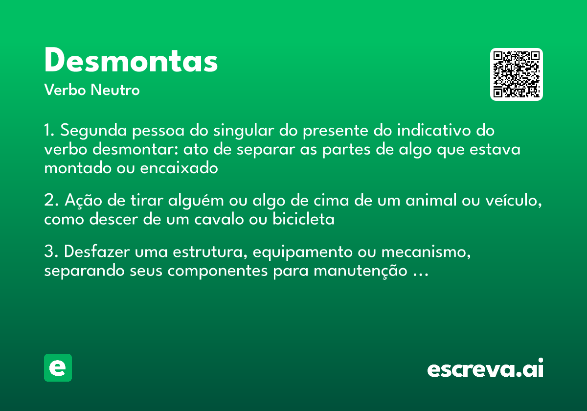 desmontas