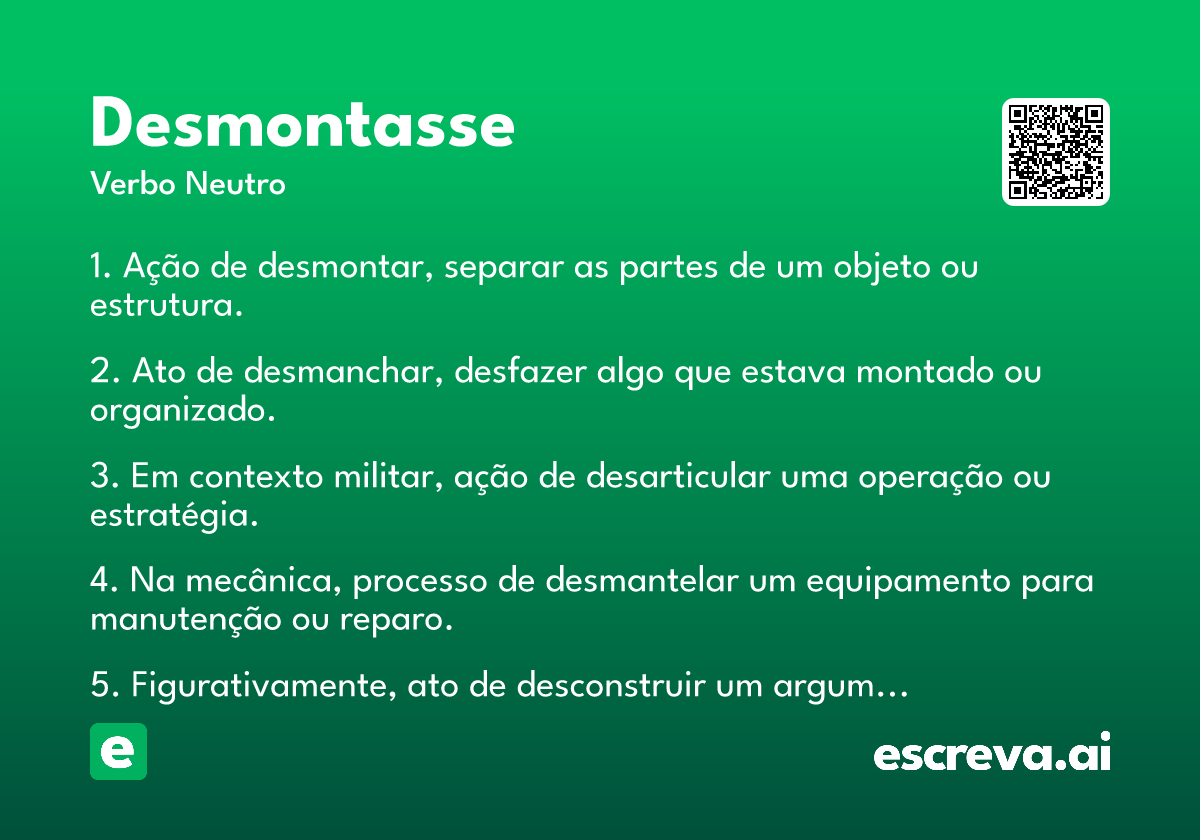 desmontasse