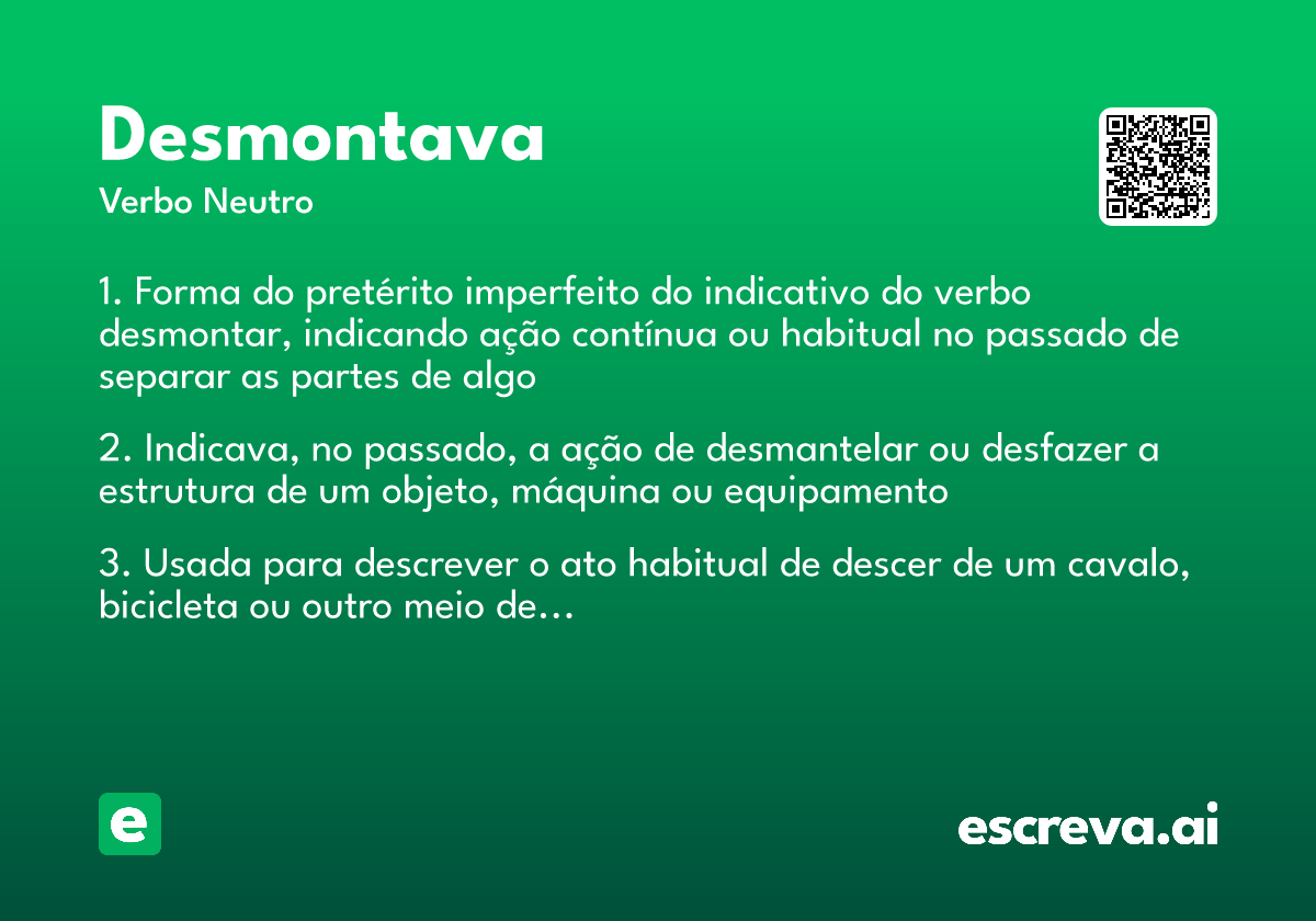 desmontava