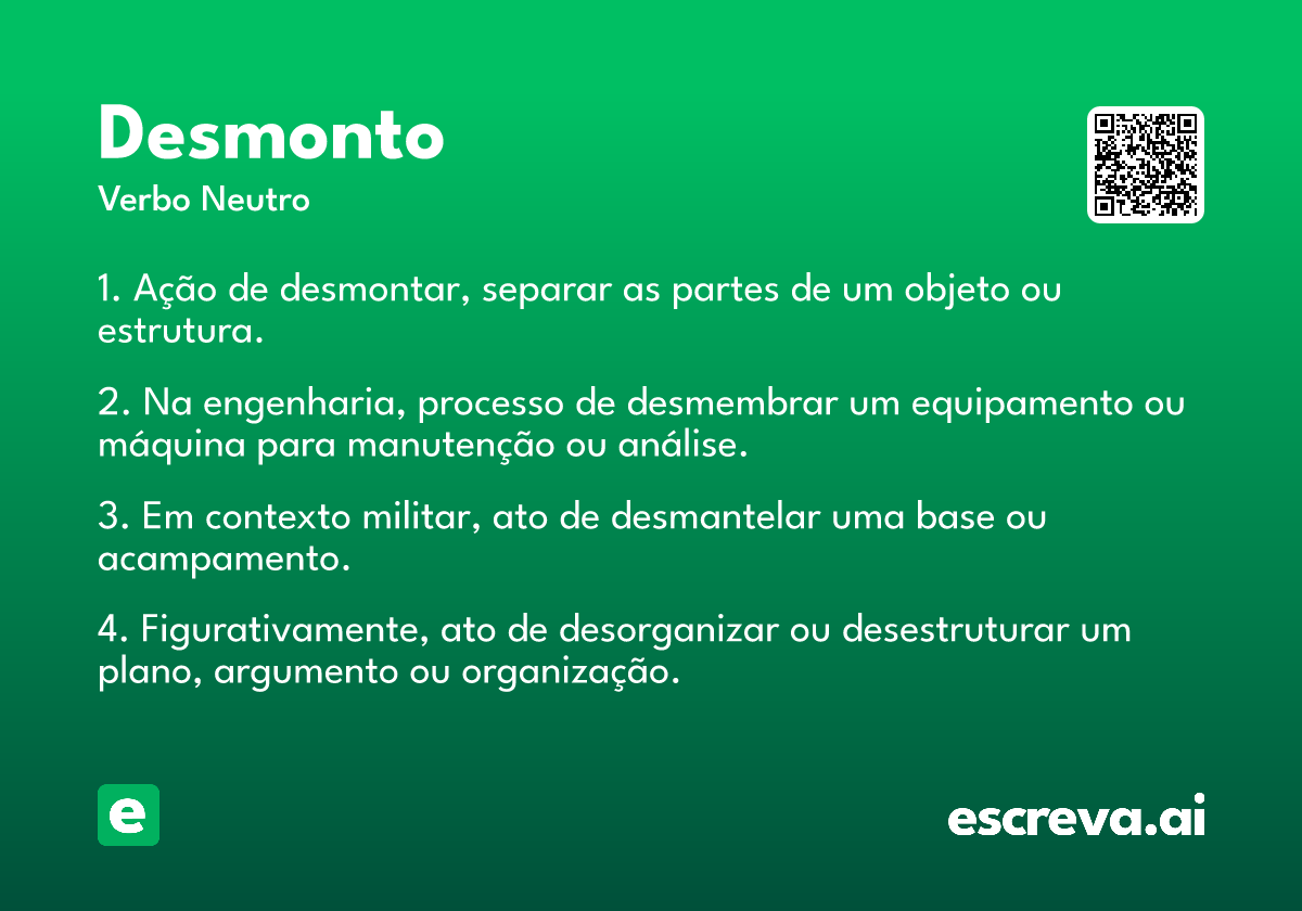 desmonto