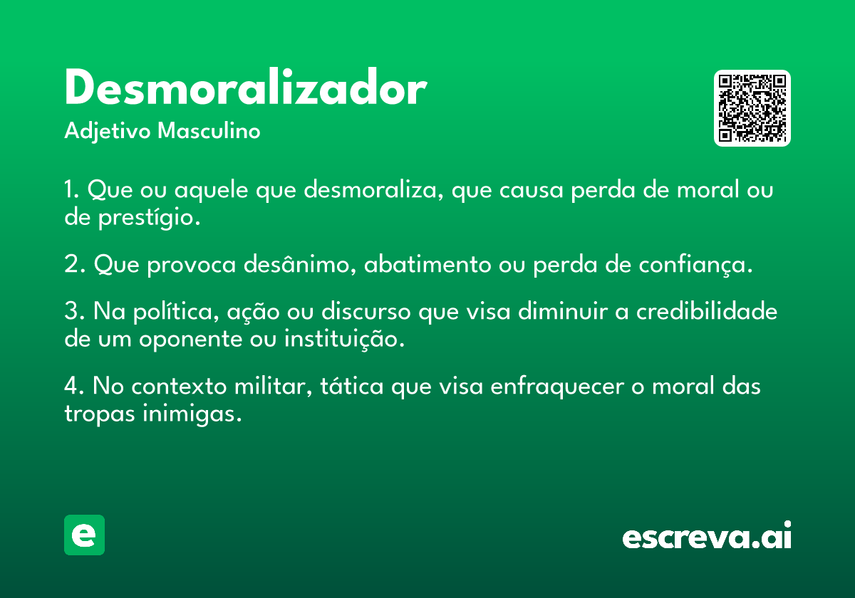 desmoralizador