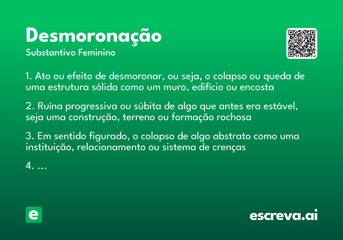 desmoronação
