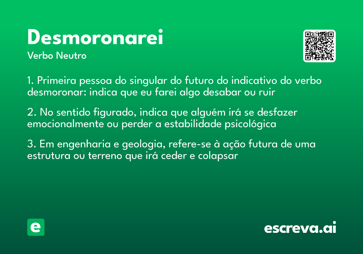 desmoronarei