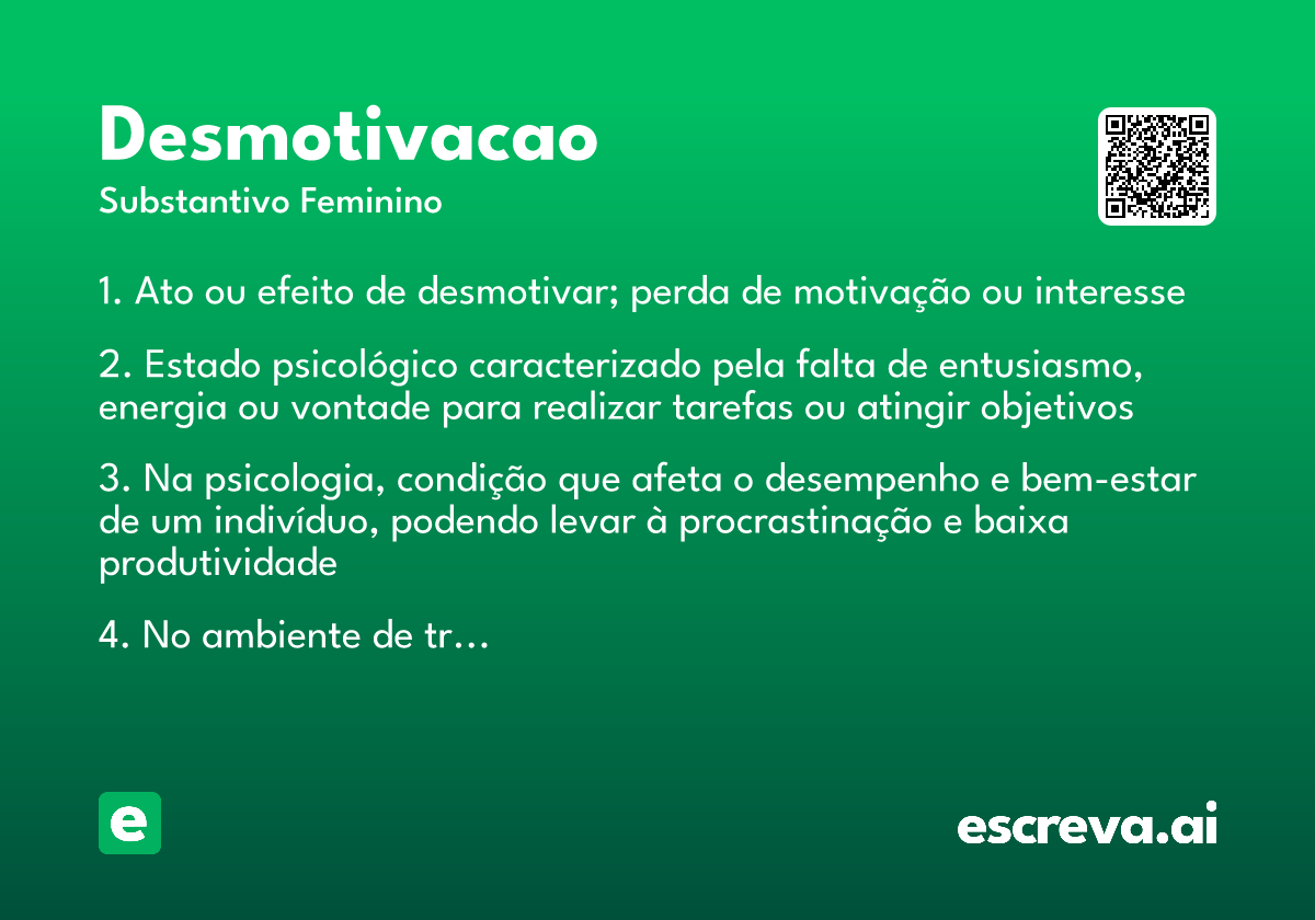 desmotivacao