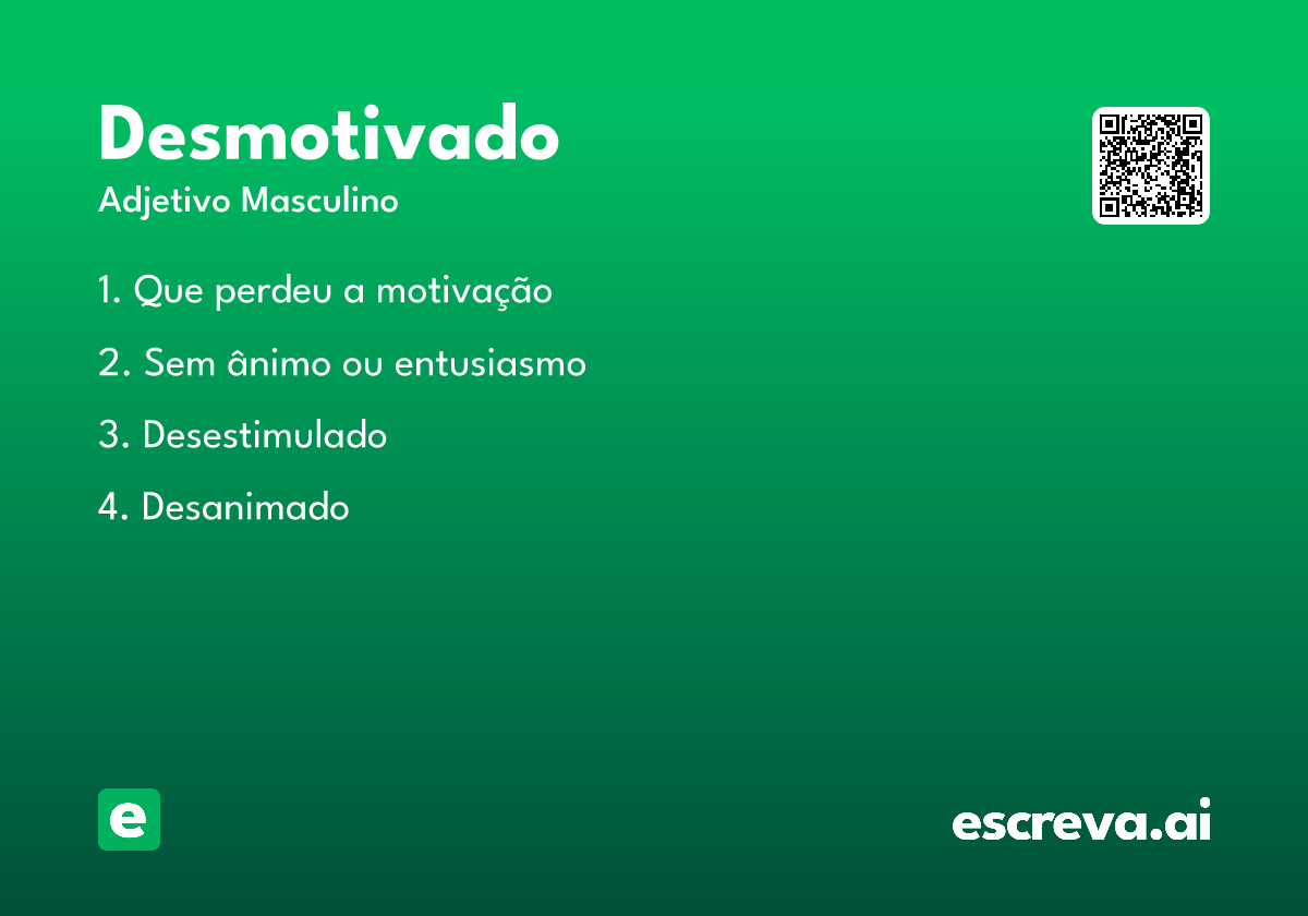 desmotivado
