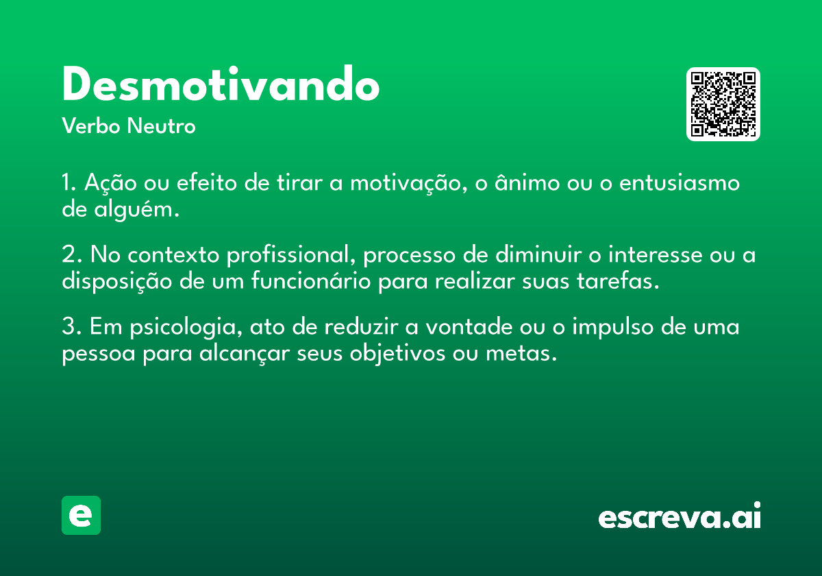 desmotivando