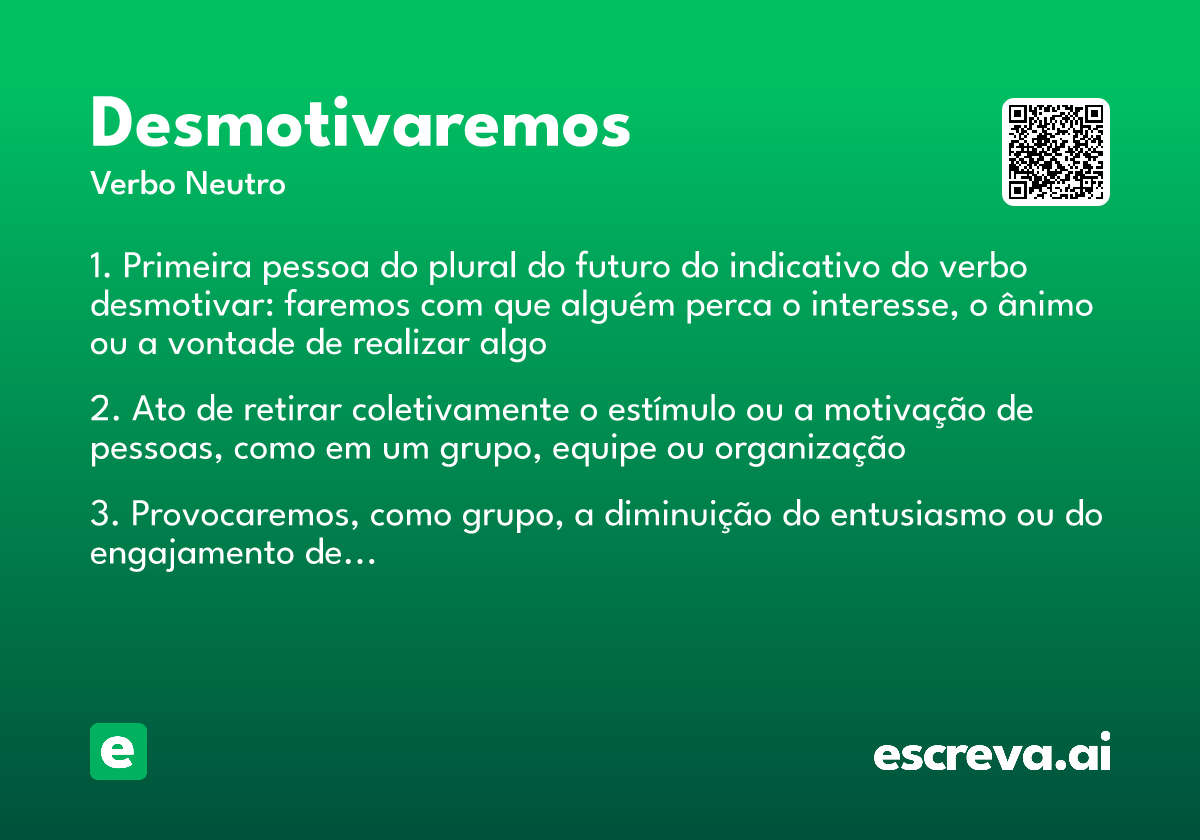 desmotivaremos