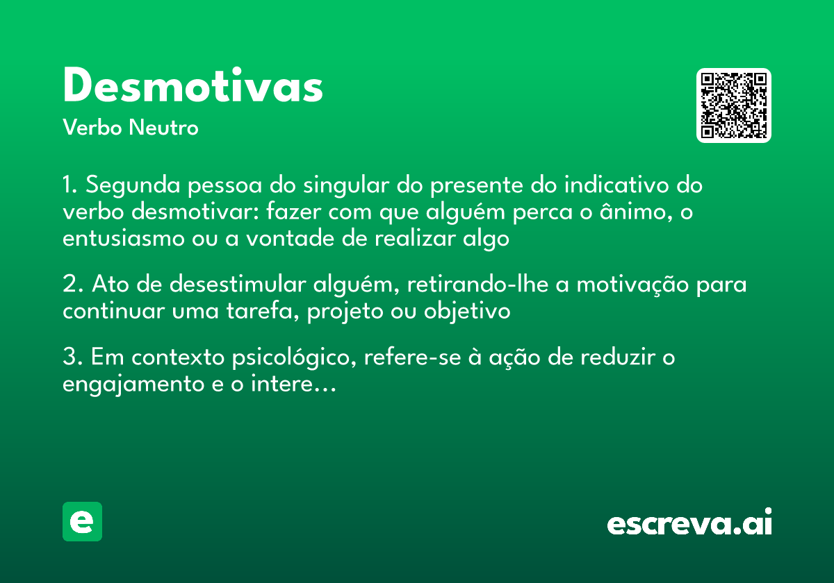 desmotivas