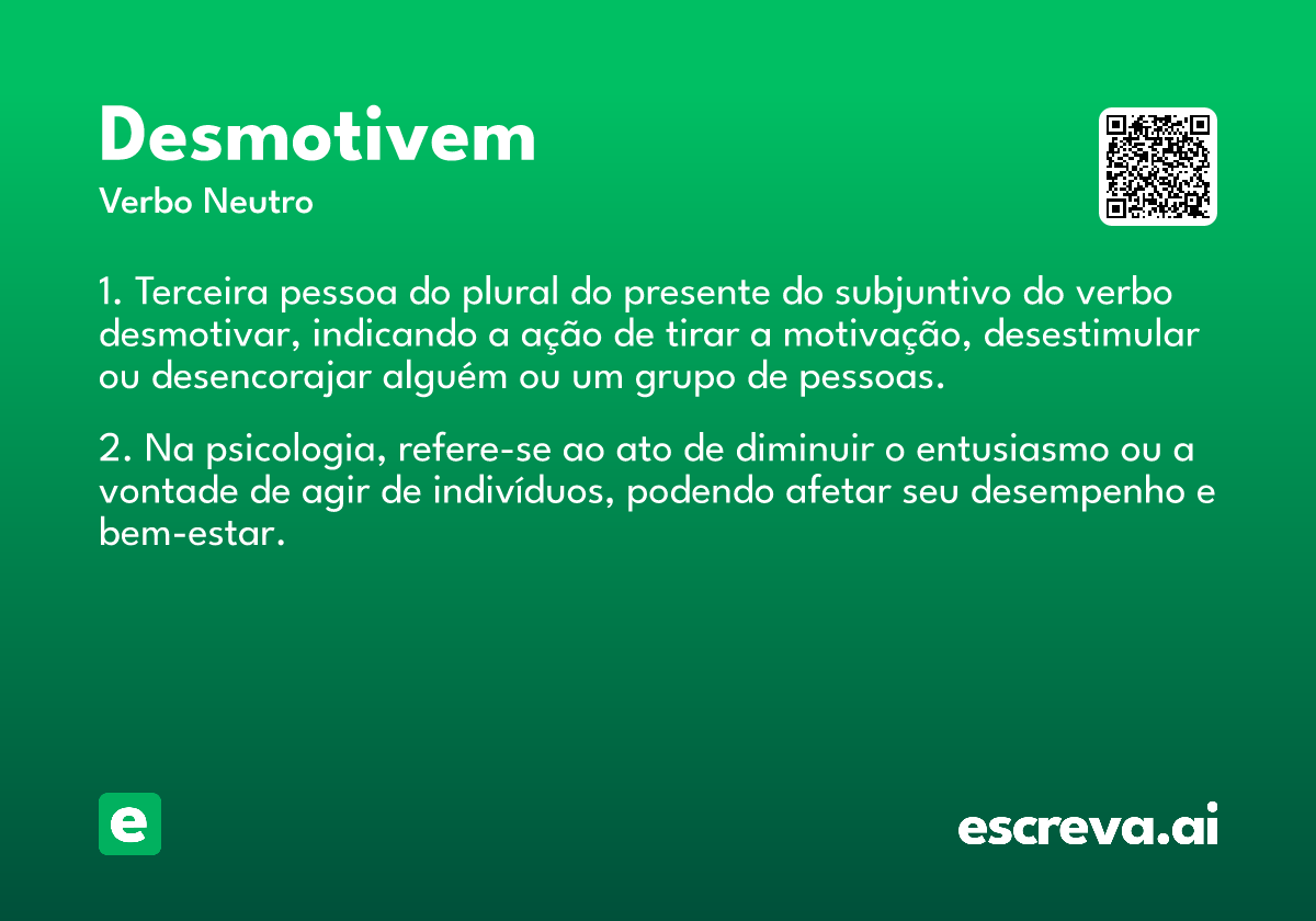 desmotivem