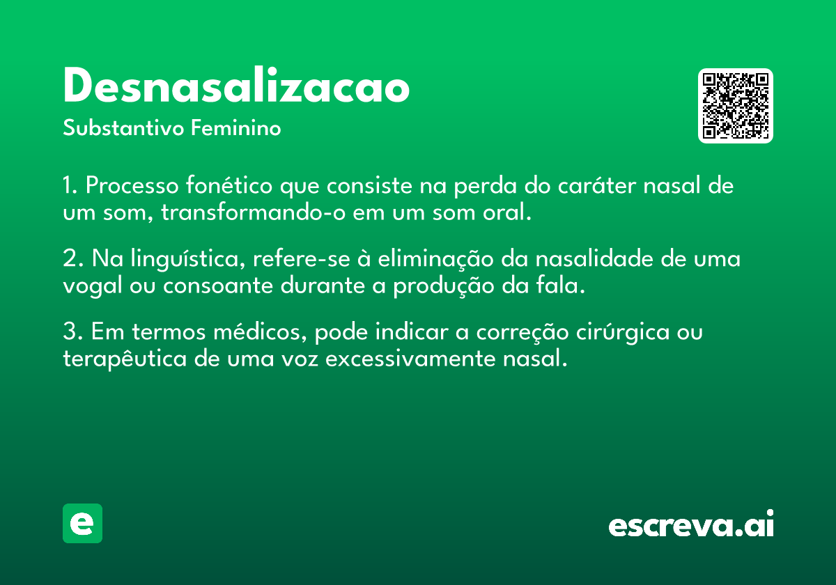 desnasalizacao