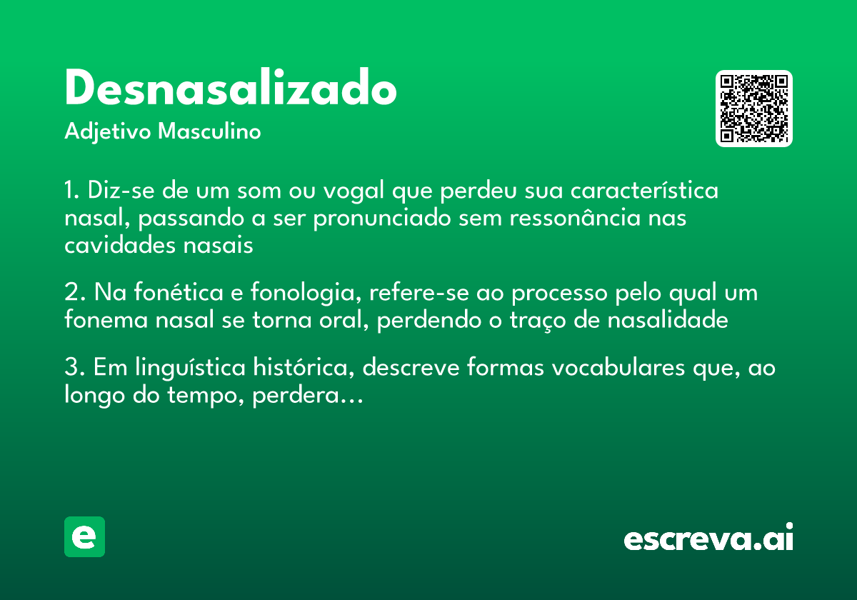 desnasalizado