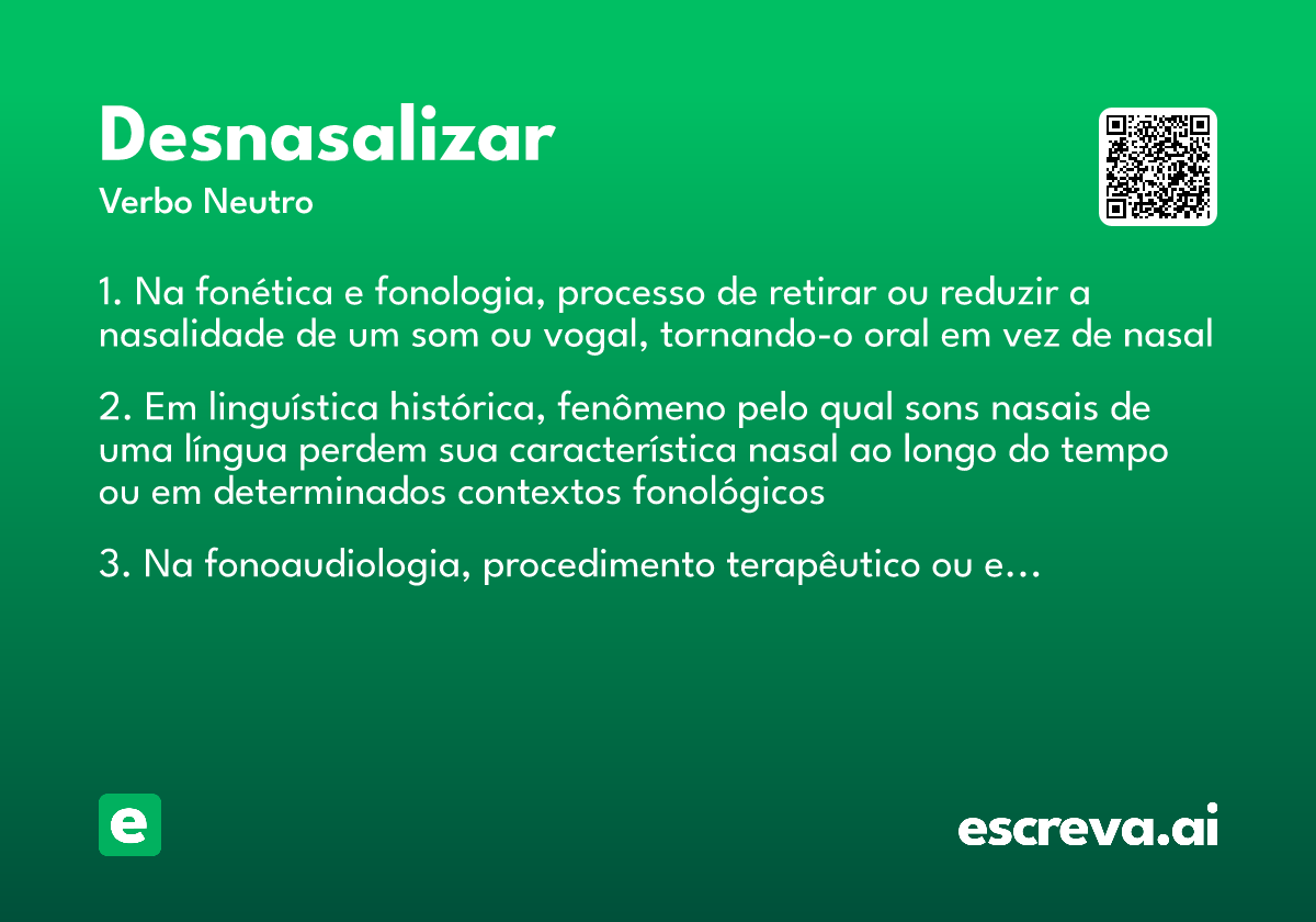 desnasalizar