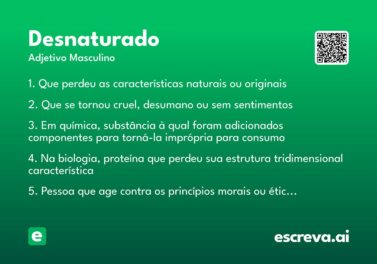 desnaturado