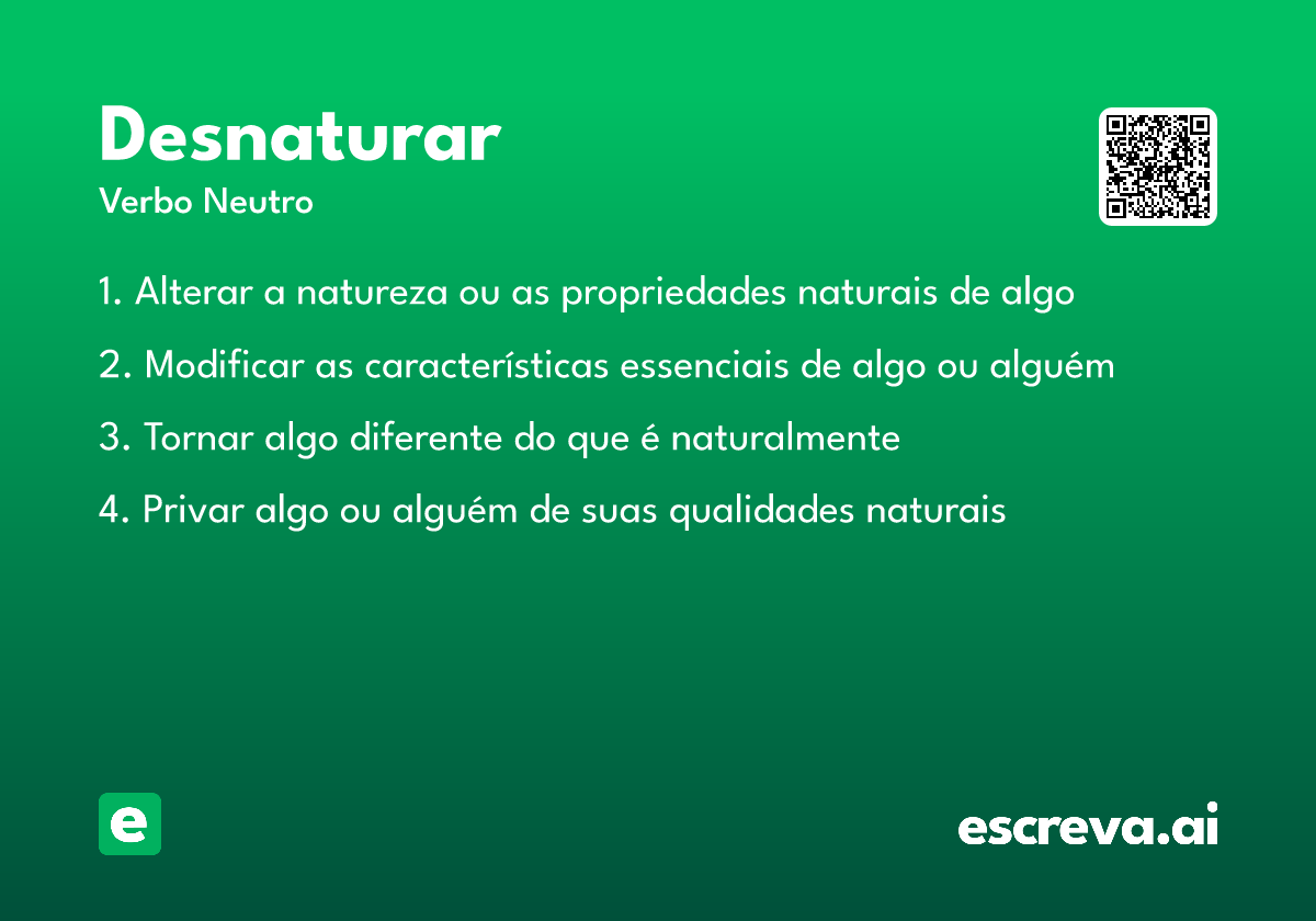 desnaturar