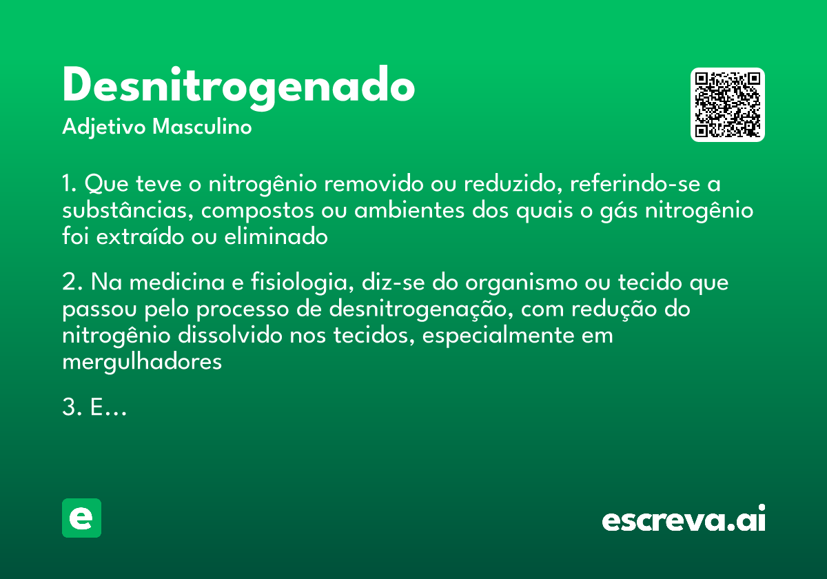 desnitrogenado