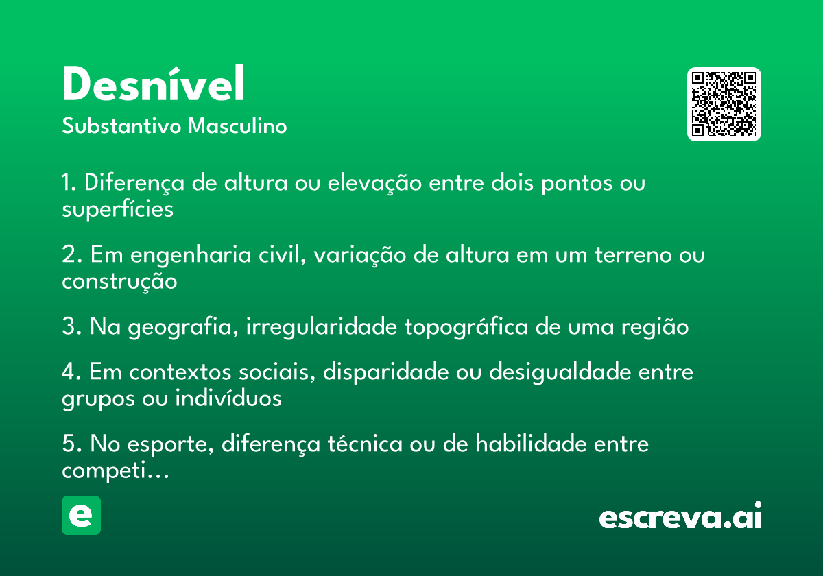 desnível