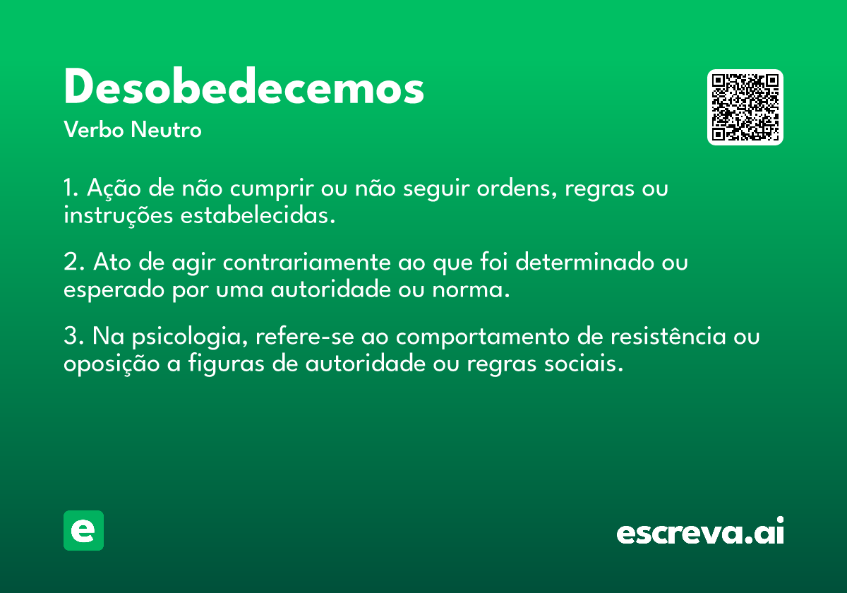 desobedecemos