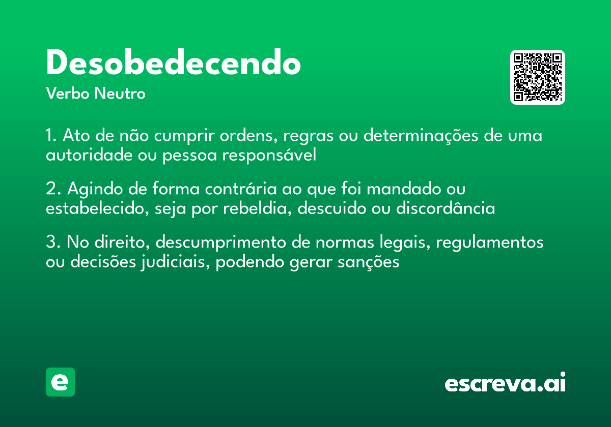 desobedecendo