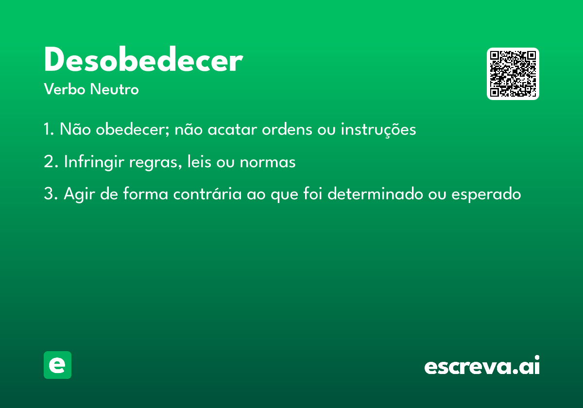 desobedecer