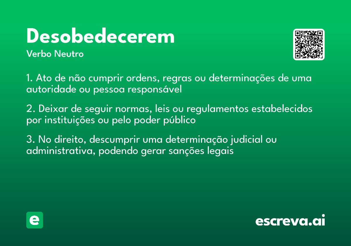desobedecerem