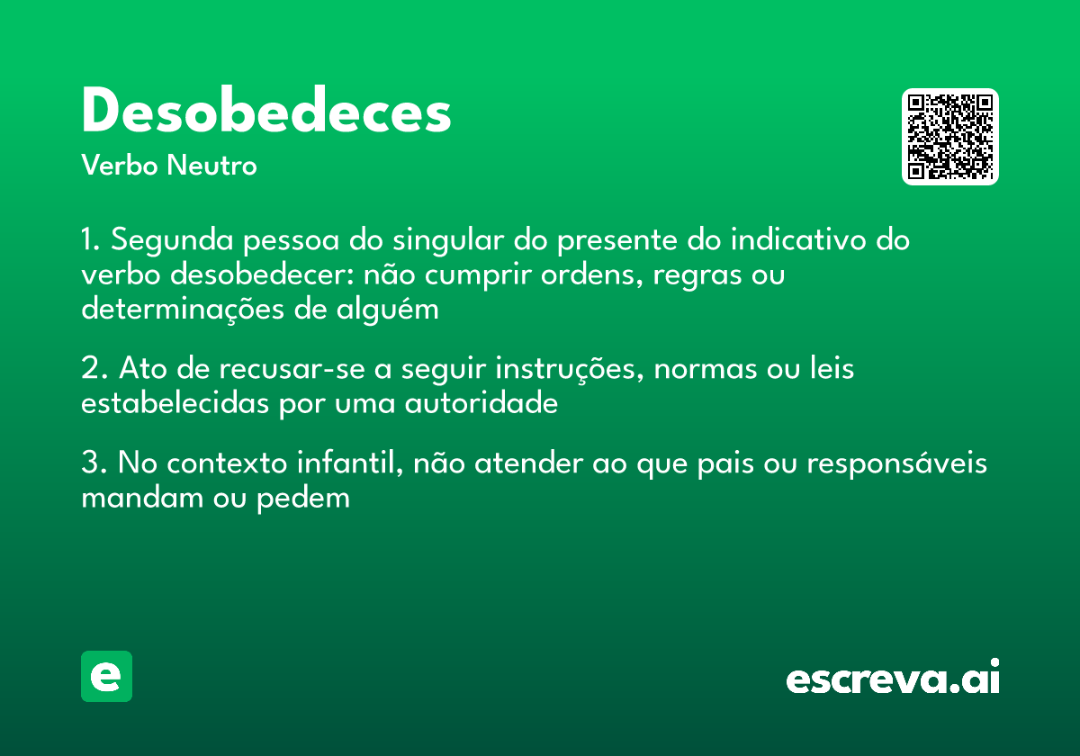 desobedeces