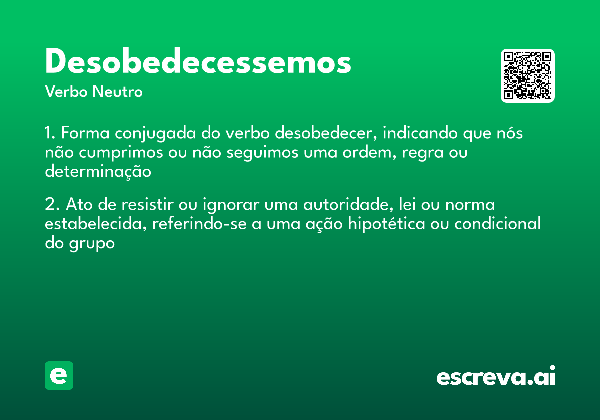 desobedecessemos