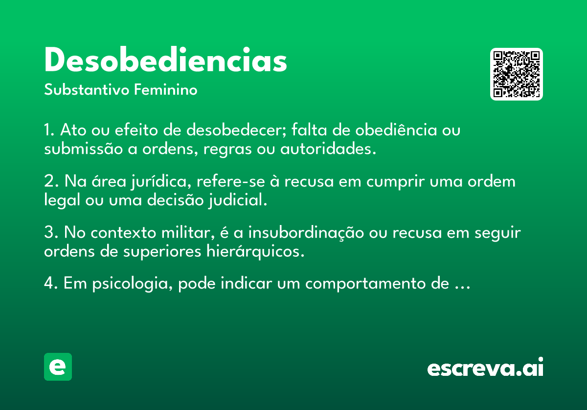 desobediencias