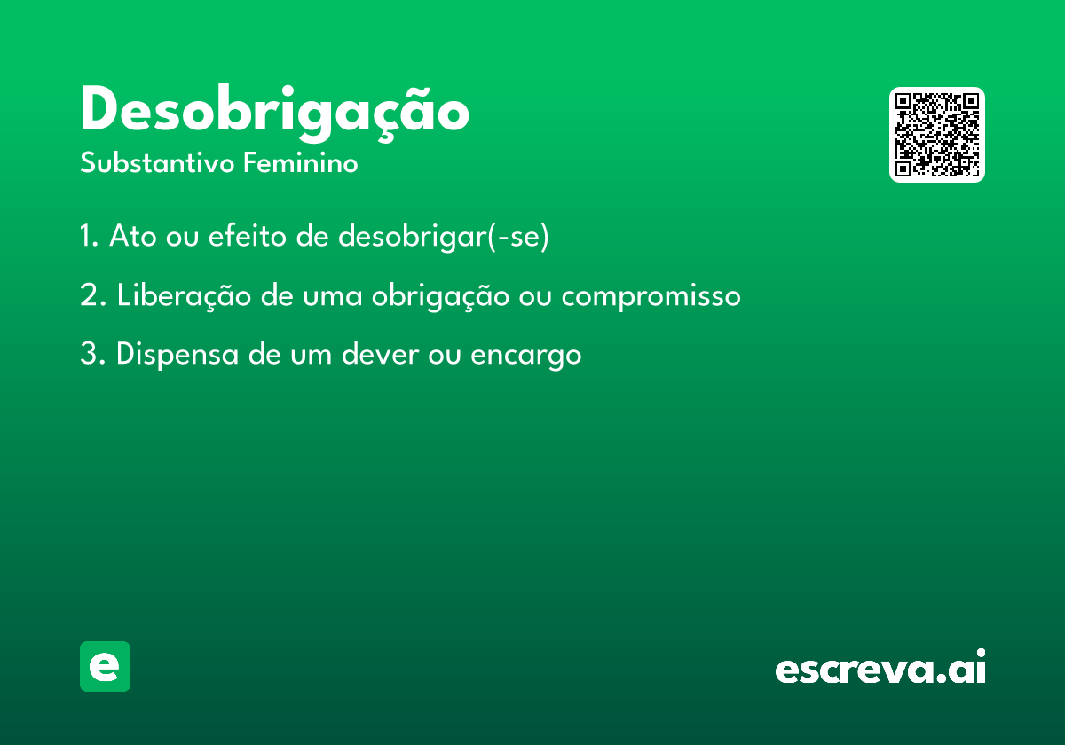 desobrigação