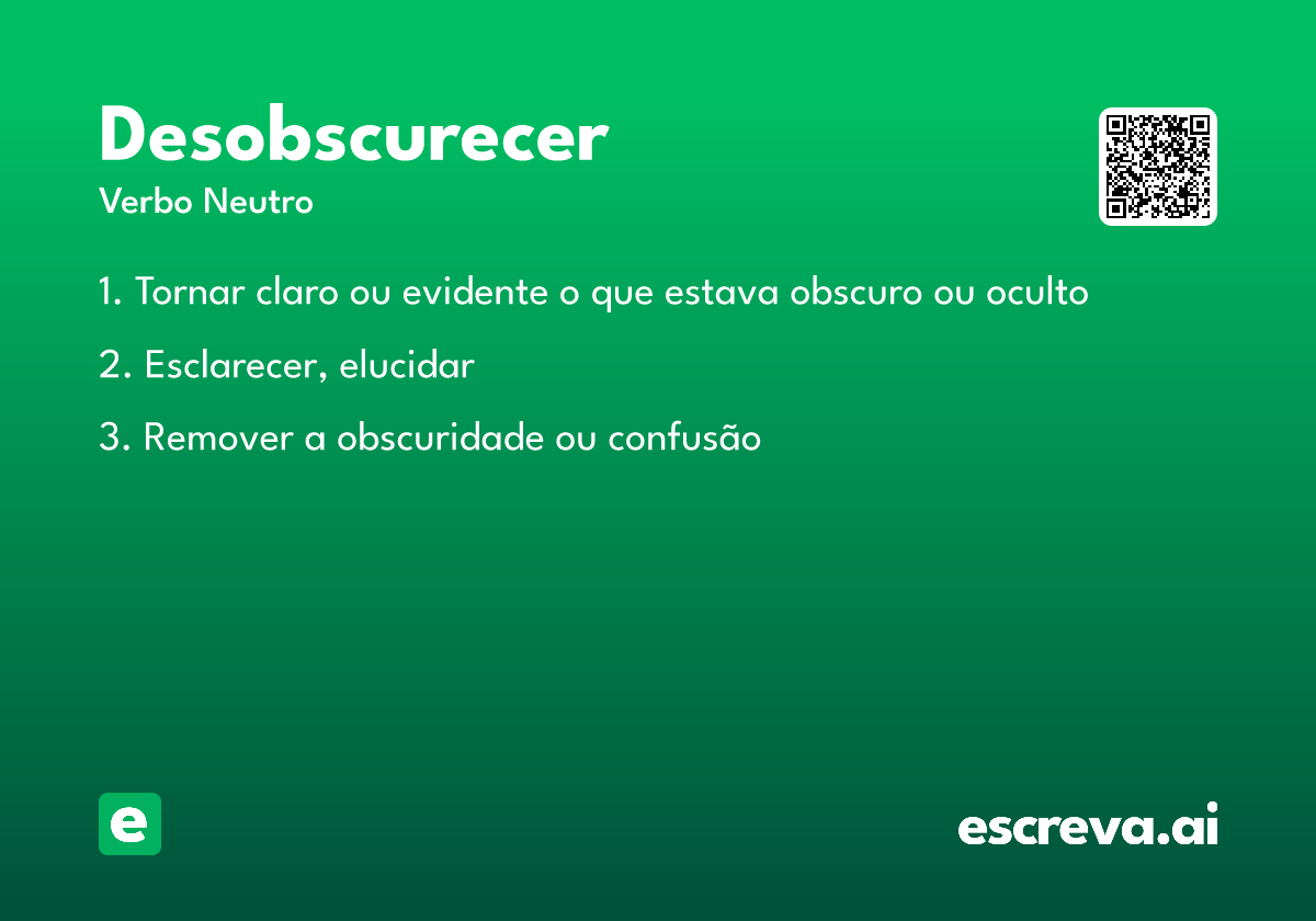 desobscurecer