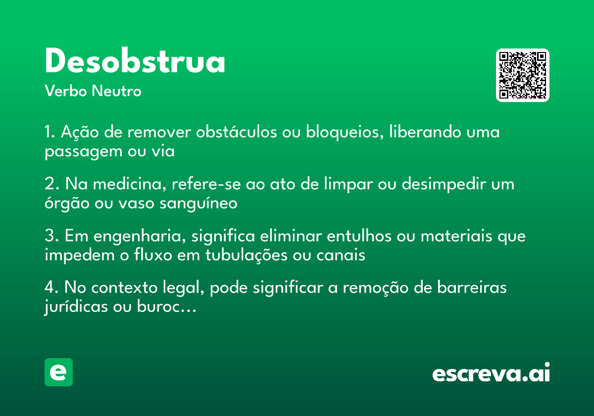 desobstrua