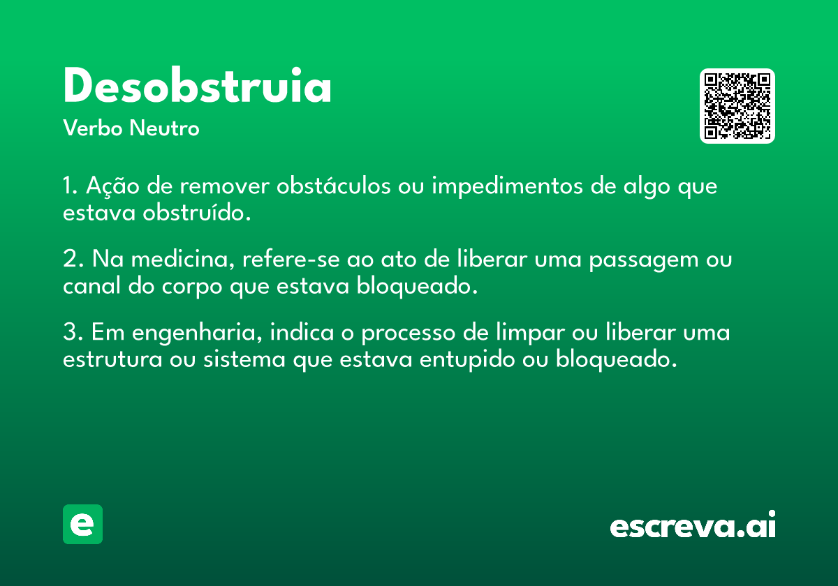 desobstruia
