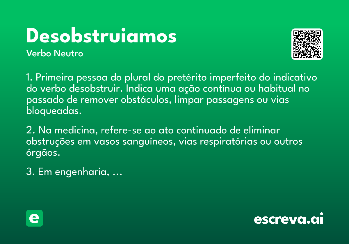 desobstruiamos