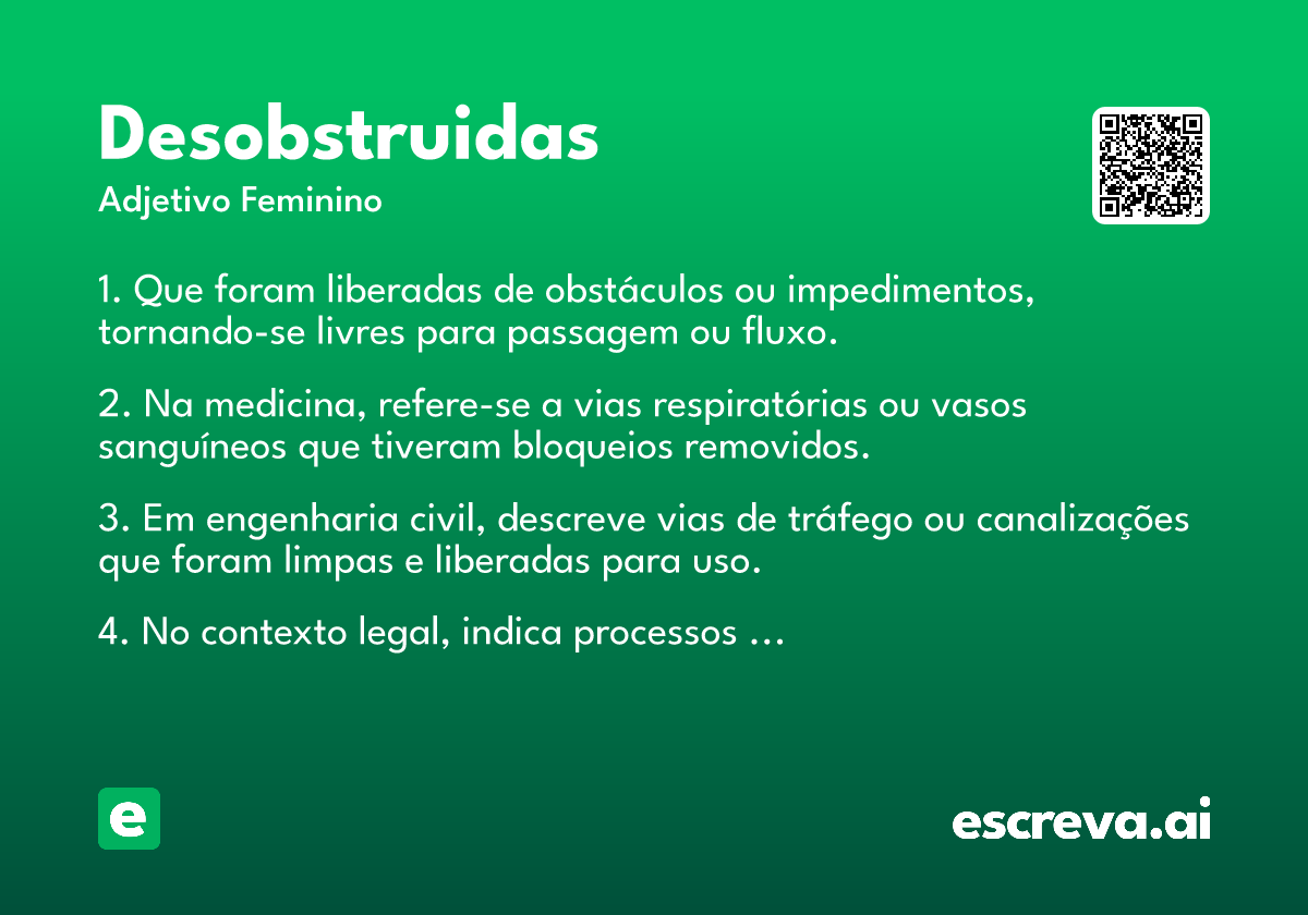 desobstruidas
