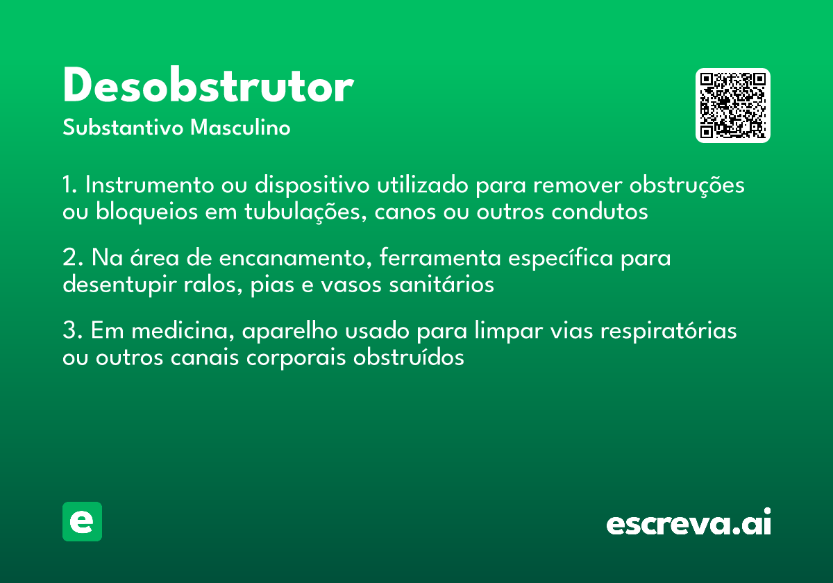 desobstrutor
