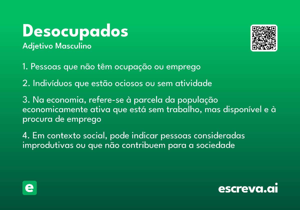 desocupados