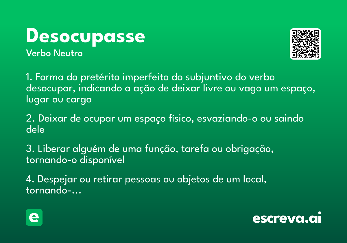desocupasse