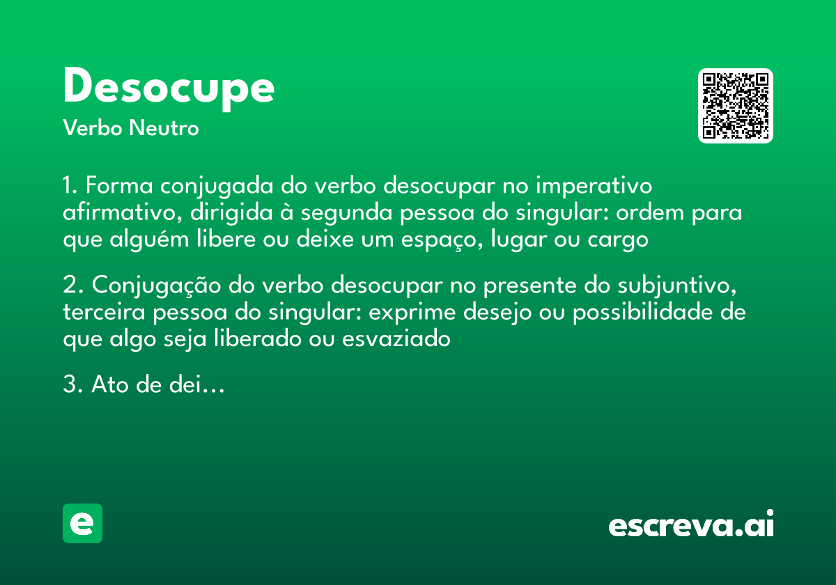 desocupe