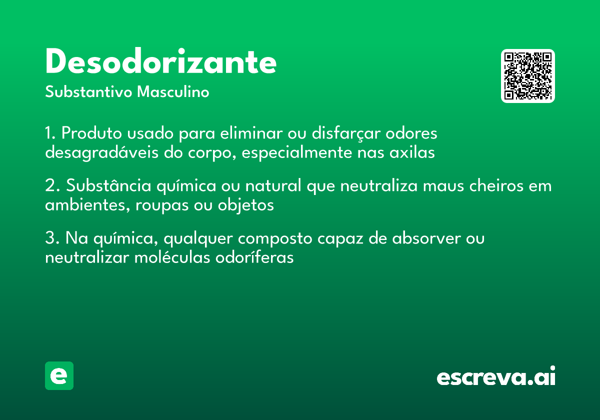 desodorizante