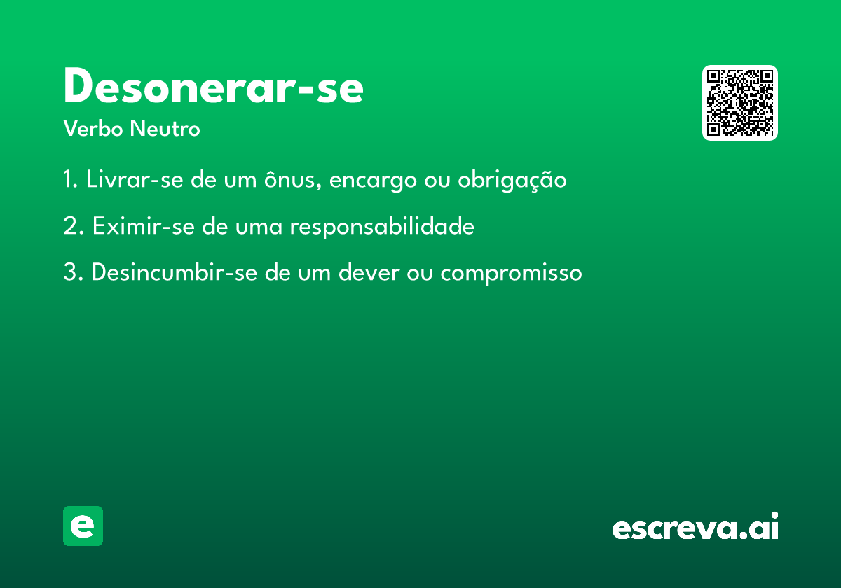 desonerar-se