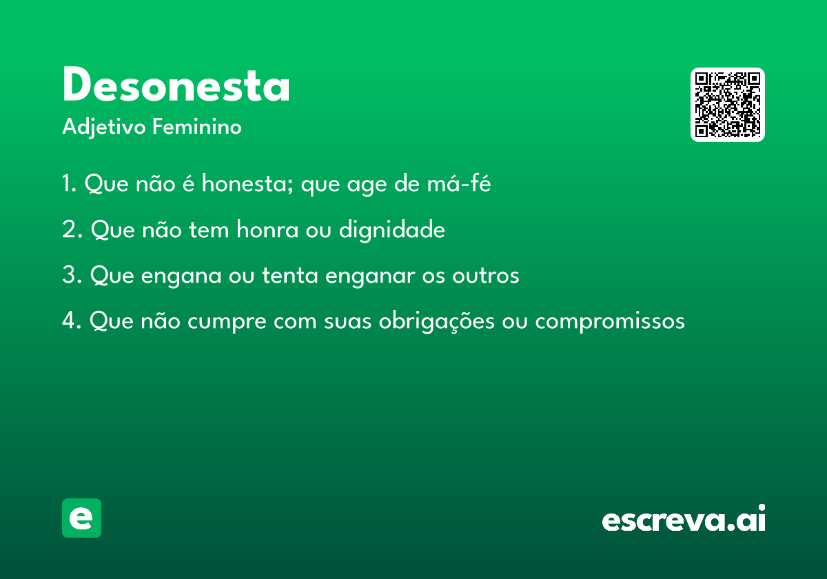 desonesta