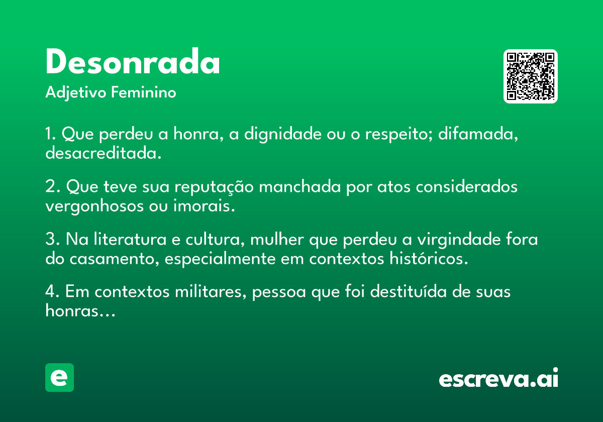 desonrada