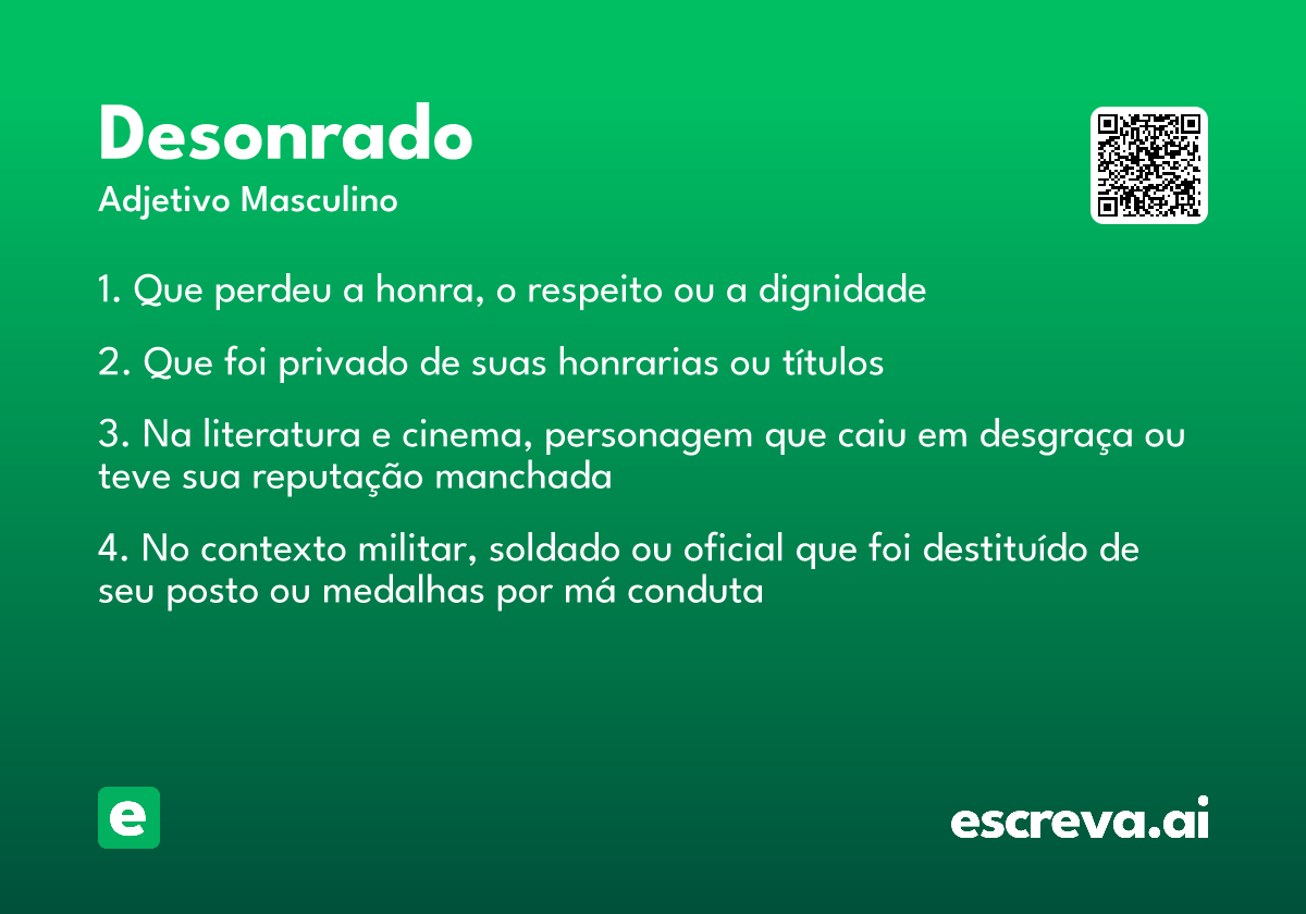 desonrado